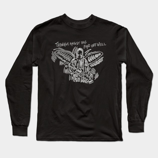 Kurt Grunge Rock Music Band Long Sleeve T-Shirt by Jamie Collins